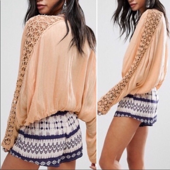 Free People Runaway Crochet Blouse - Picture 9 of 9